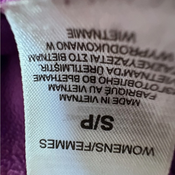 The North Face Purple Fleece Pullover Quarter Zip Sweater Sweat shirt - Picture 11 of 12